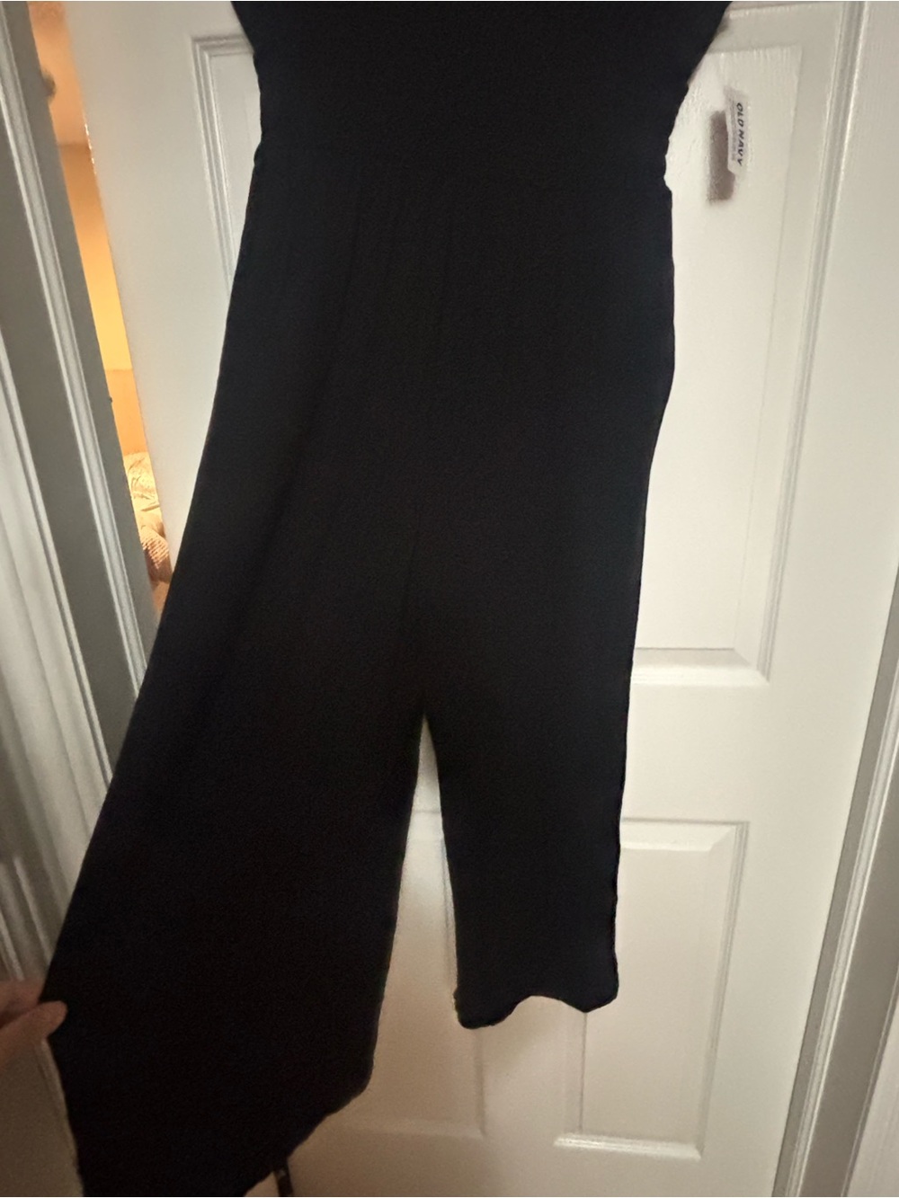 Old Navy Black V-Neck Jumpsuit with Tie Back - NWT - Picture 3 of 5